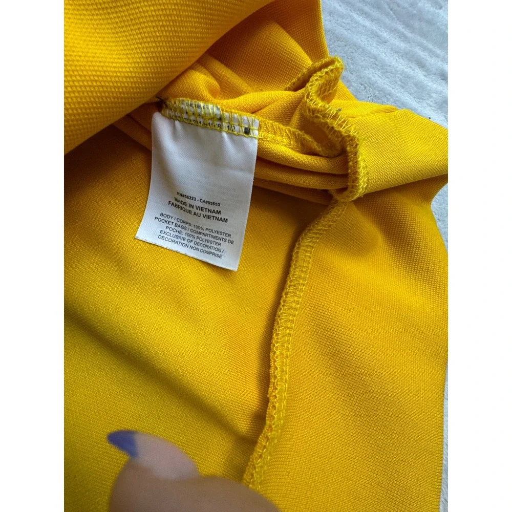 Nike Air Mens Large Quarter Zip Track Jacket Navy Yellow Colorblock‎ AR1839-451